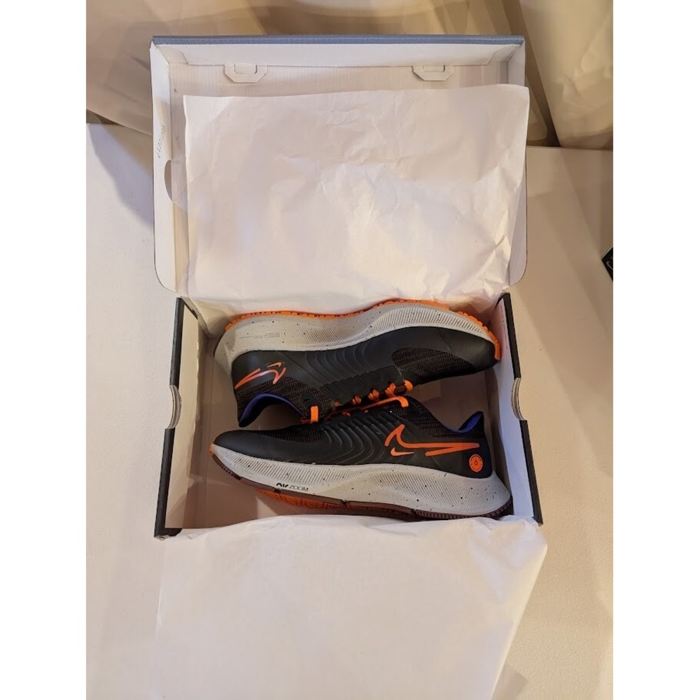 Nike Men's Gymnastics‎ Running Shoes Black/Orange Size 10 - New - Picture 3 of 5